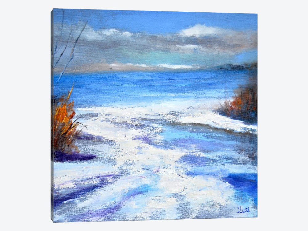 Winter Coast by Elena Lukina 1-piece Canvas Art Print