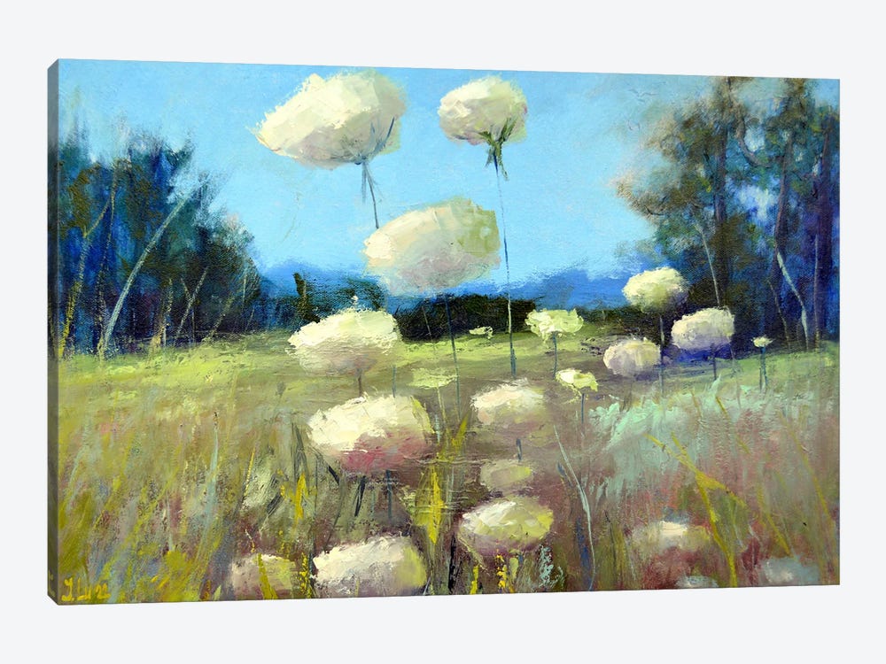Beautiful Wild Flowers In The Meadow by Elena Lukina 1-piece Canvas Art