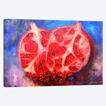 Рicturesque Pomegranate Canvas Print #LKL60} by Elena Lukina Canvas Art Print