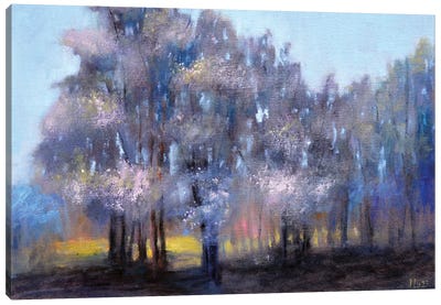 Early Spring Canvas Art Print - Purple Art