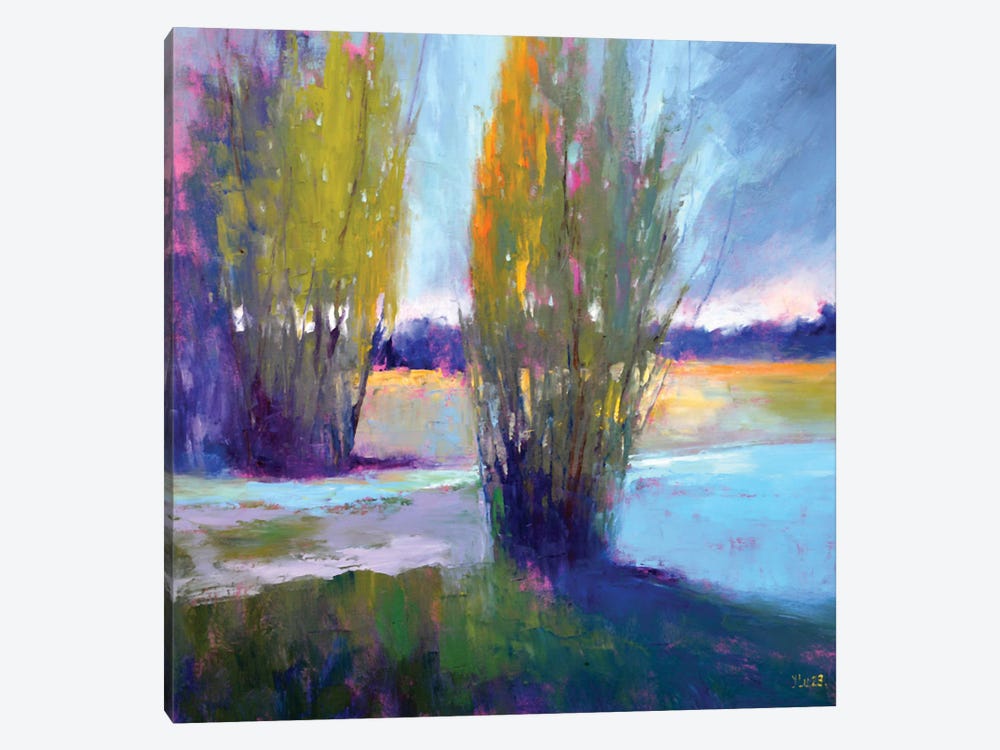 Evening Colors By The River by Elena Lukina 1-piece Canvas Art Print