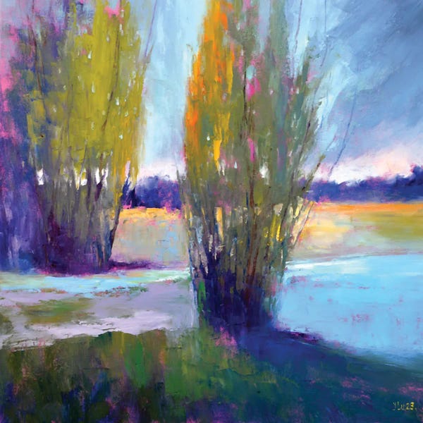 Elena Lukina: Evening Colors By The River by Elena Lukina