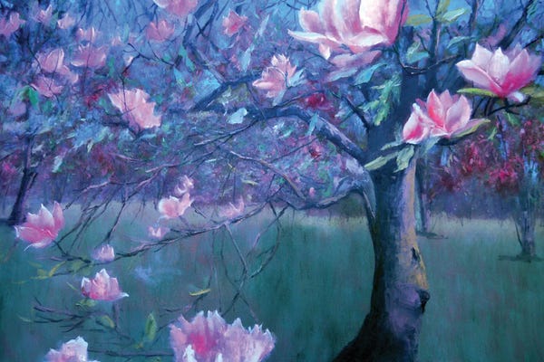 Magnolias: Magnolia In Bloom by Elena Lukina