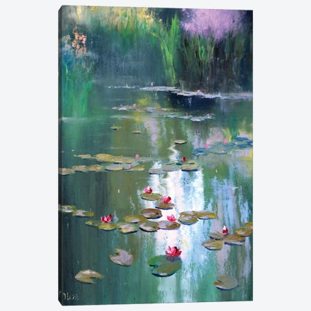 Spring Pond Canvas Print #LKL68} by Elena Lukina Art Print