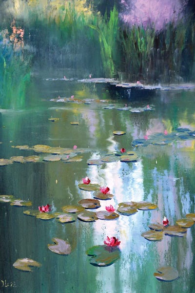 Lilies: Spring Pond by Elena Lukina