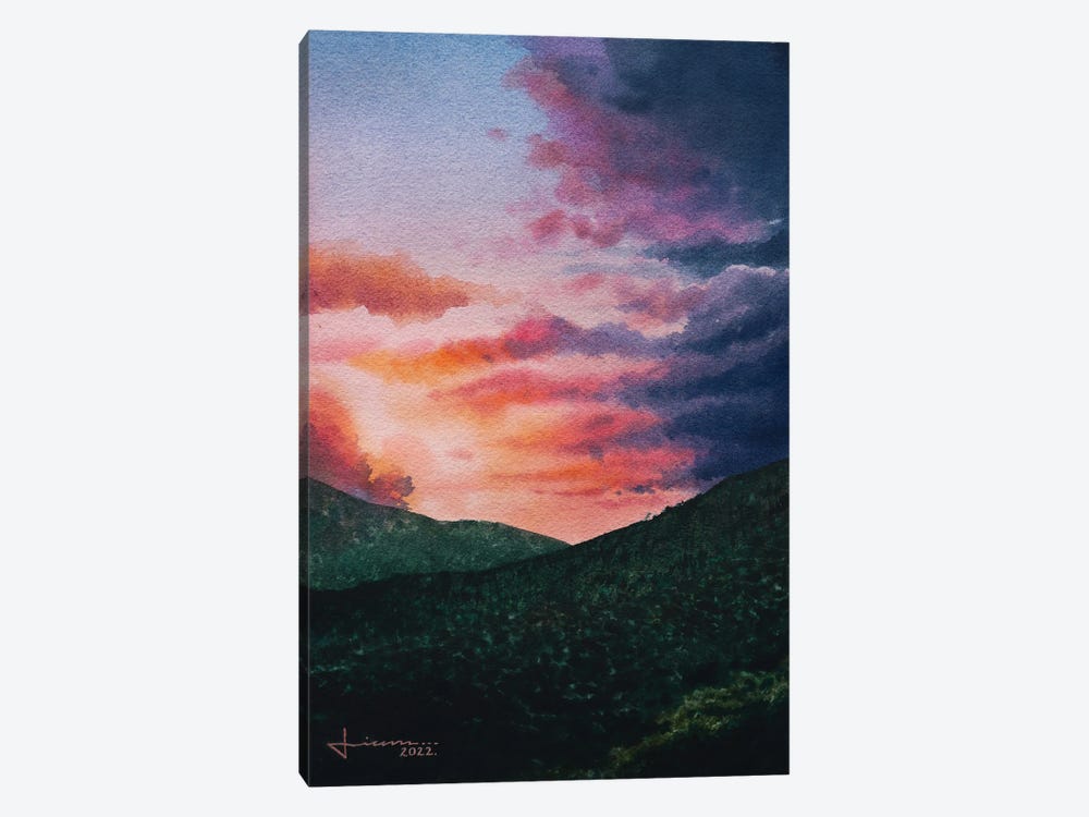 Pastel Sunset by Liam Kumawat 1-piece Canvas Art Print