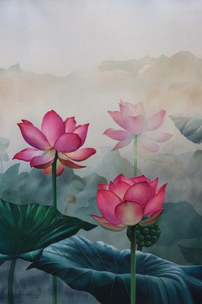 Liam Kumawat: Pink Flowers by Liam Kumawat