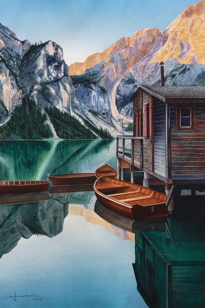 Cabins: Calm Lake by Liam Kumawat