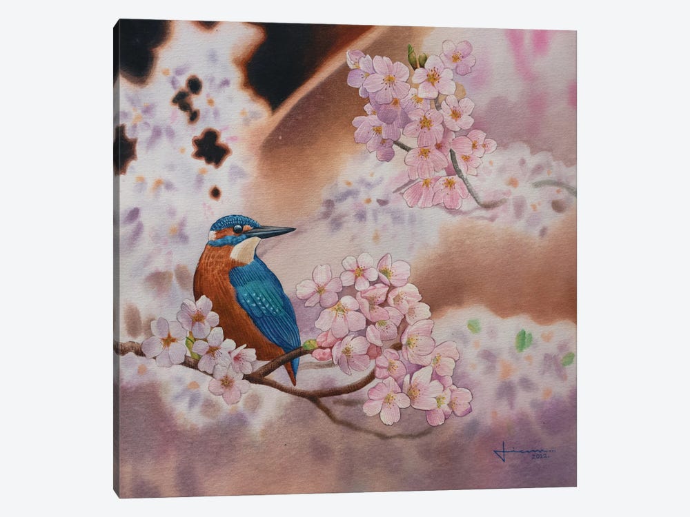 Blue Jay by Liam Kumawat 1-piece Canvas Art Print