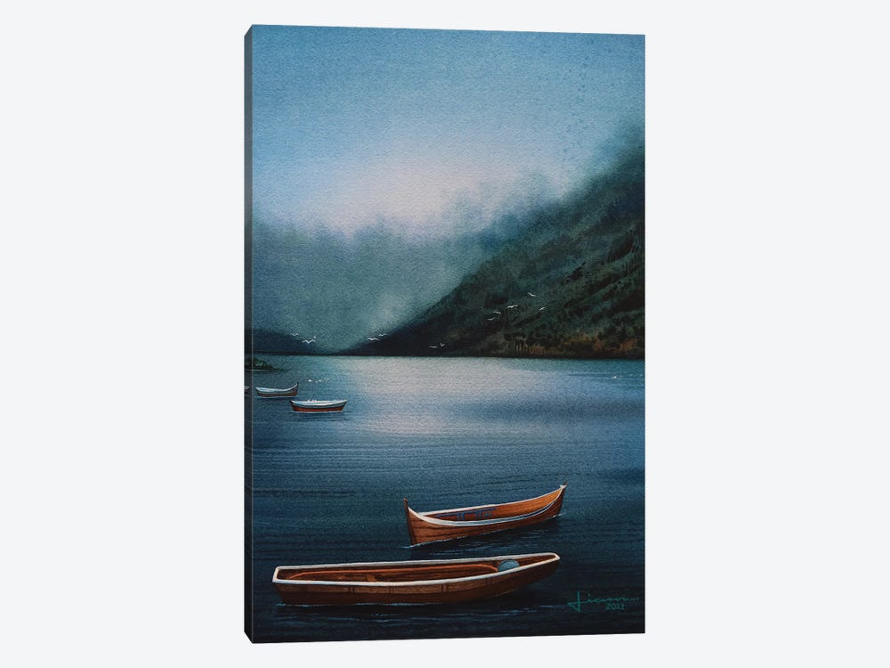 Calm Lake II by Liam Kumawat 1-piece Canvas Art