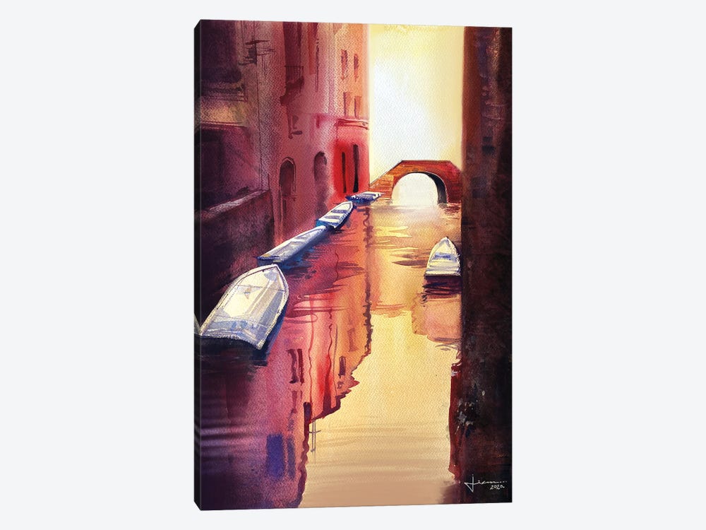 Venice Canal I by Liam Kumawat 1-piece Art Print