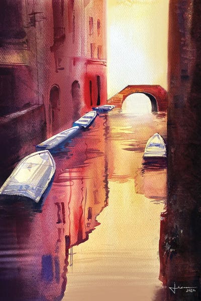 Liam Kumawat: Venice Canal I by Liam Kumawat