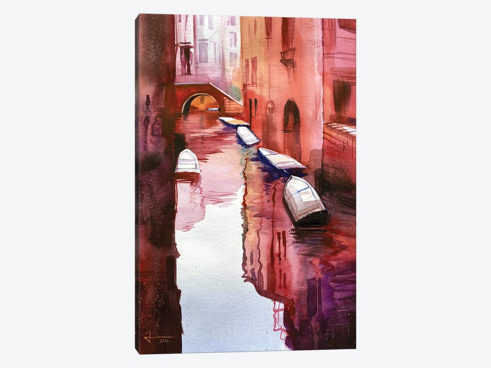 Venice Canal II by Liam Kumawat 1-piece Canvas Art