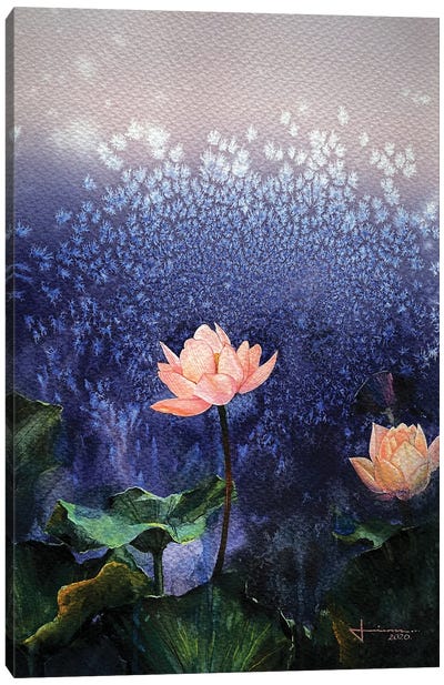 Blossom Canvas Art Print - Lotus Art