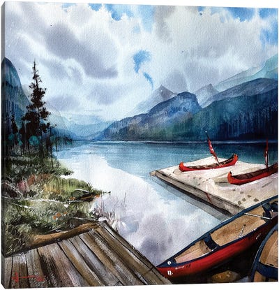 Lake Louise Canvas Art Print - Liam Kumawat