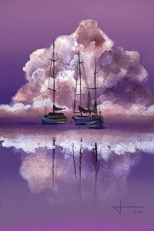 Purple Horizon by Liam Kumawat wall art