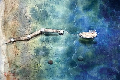 Wave by Liam Kumawat metal wall art