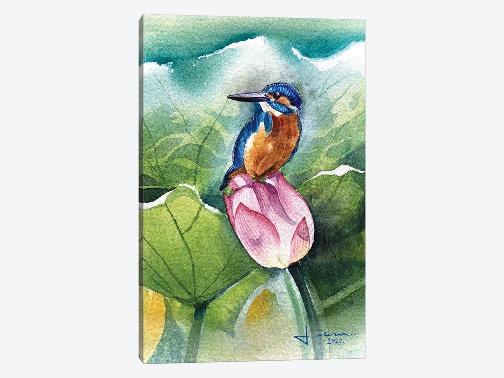 Kingfisher by Liam Kumawat 1-piece Canvas Print