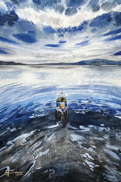 Alone II by Liam Kumawat metal wall art