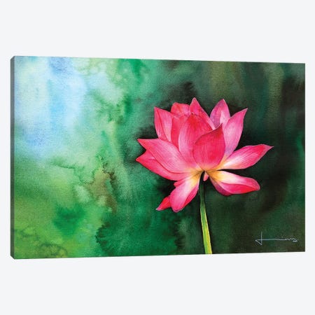 Water Lily II Canvas Print #LKM53} by Liam Kumawat Canvas Print