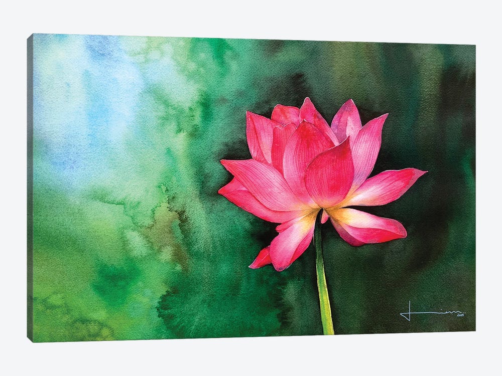 Water Lily II by Liam Kumawat 1-piece Canvas Art