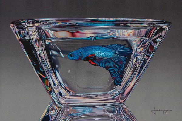 Intricate Watercolors: Beta Study I by Liam Kumawat