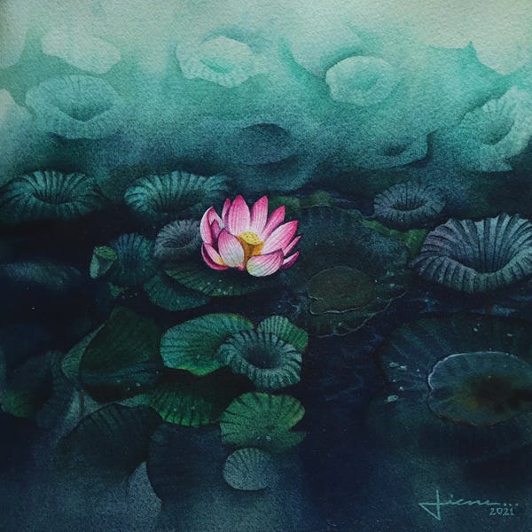 Water Lilies: Lily Pads by Liam Kumawat
