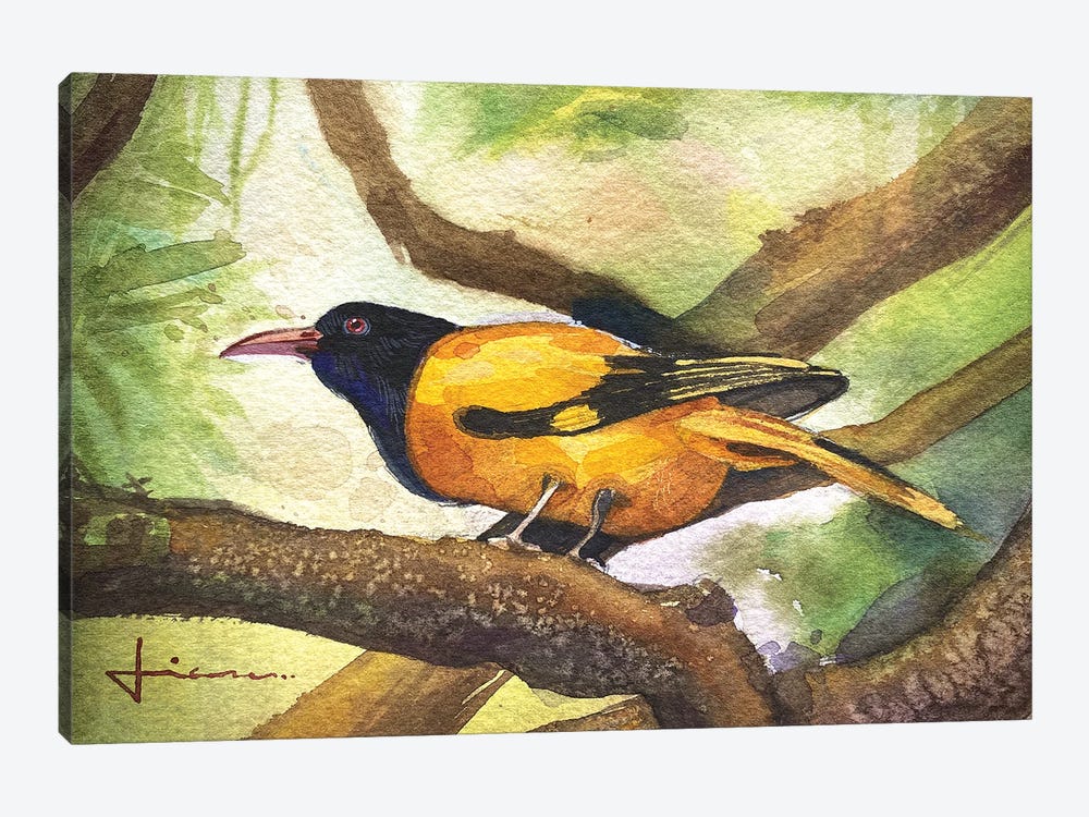 Perched Bird by Liam Kumawat 1-piece Art Print