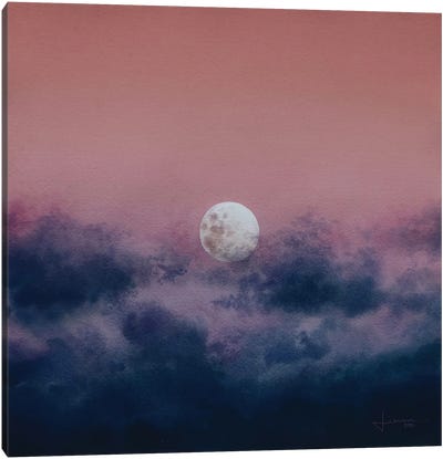 Twilight Moon Canvas Art Print - Liam Kumawat