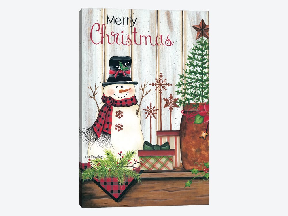 Merry Christmas by Lisa Kennedy 1-piece Canvas Wall Art