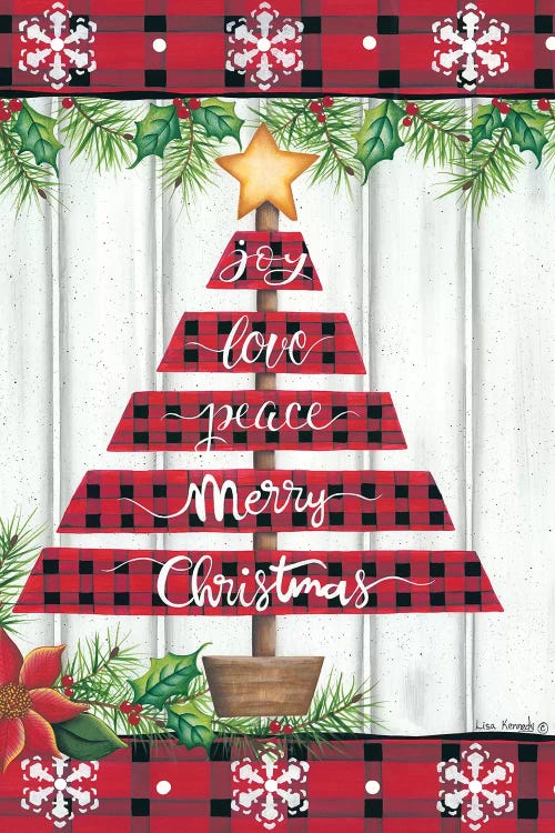 Red Buffalo Plaid Tree