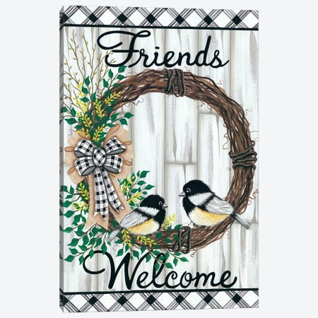 Welcome Friends Canvas Print #LKN29} by Lisa Kennedy Canvas Print