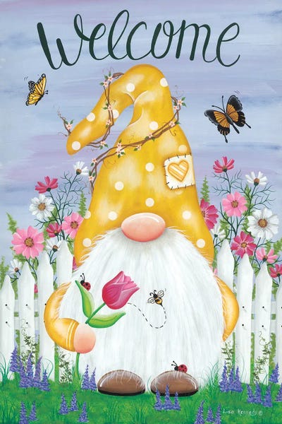 Tulips: Spring Garden Gnome by Lisa Kennedy