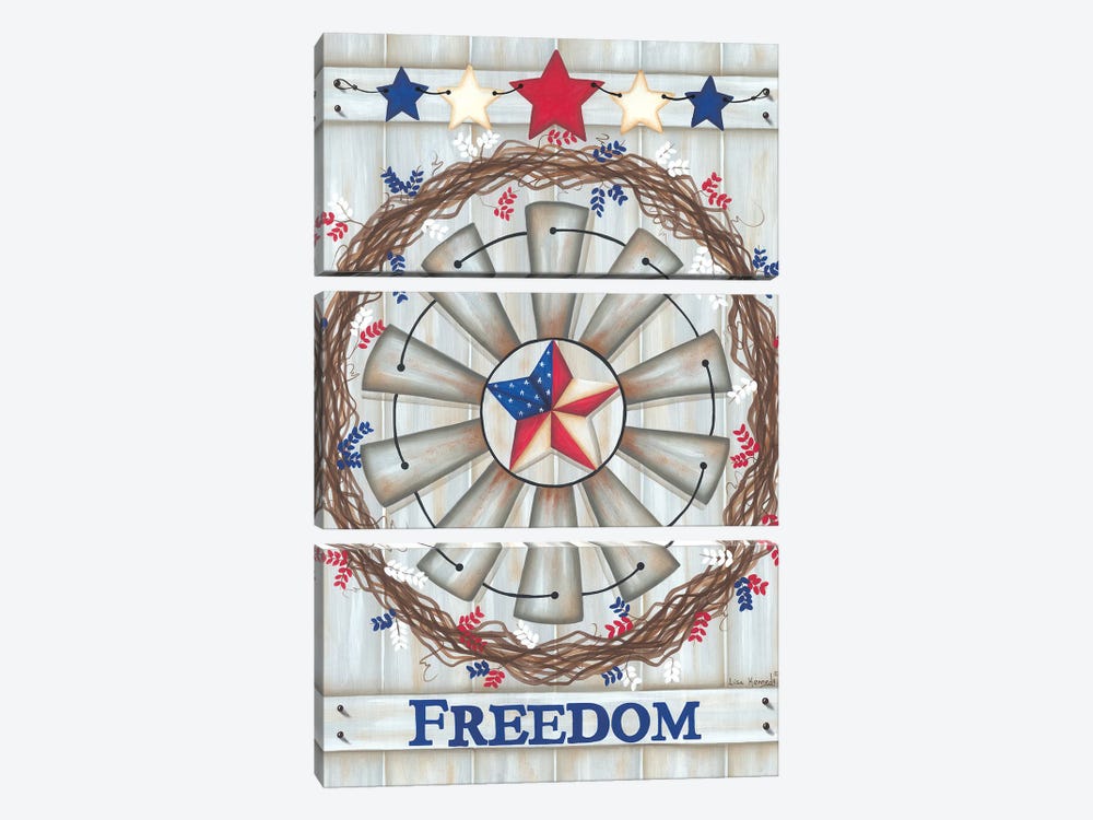 Freedom by Lisa Kennedy 3-piece Canvas Wall Art