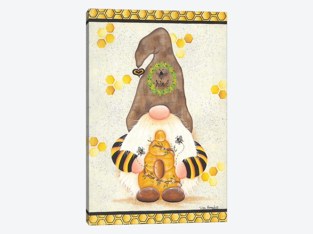 Bee Kind by Lisa Kennedy 1-piece Canvas Wall Art
