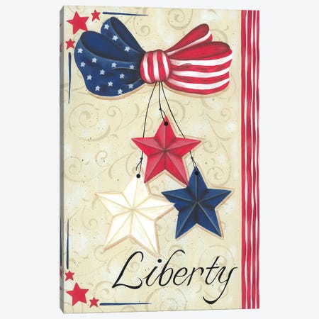 Liberty Canvas Print #LKN40} by Lisa Kennedy Art Print