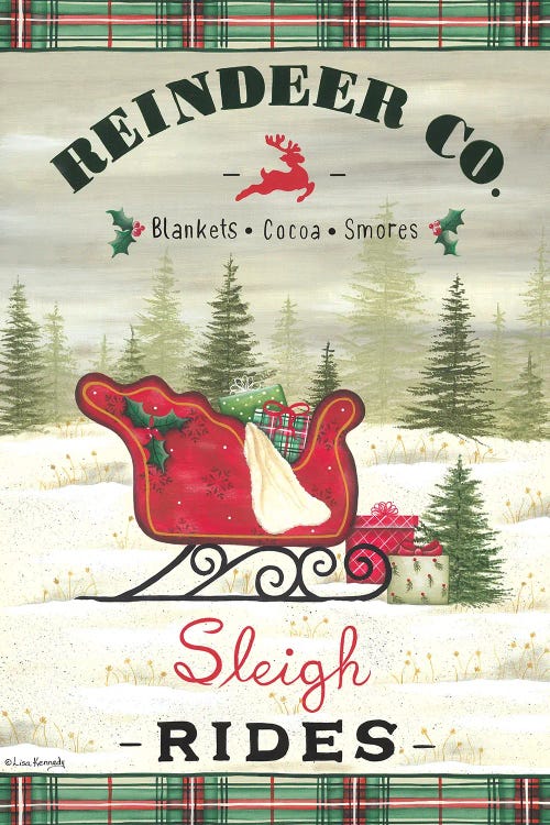 Sleigh Rides by Lisa Kennedy wall art