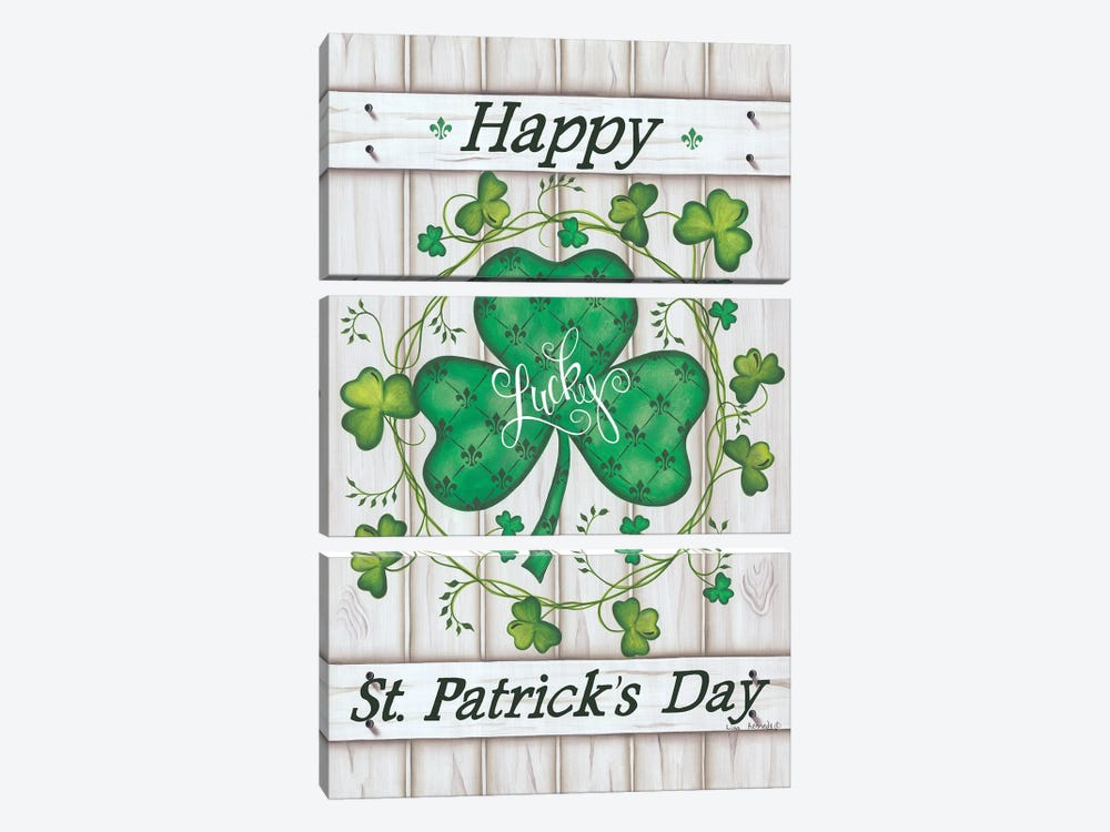 St. Patrick's Day by Lisa Kennedy 3-piece Canvas Artwork