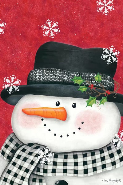 Penny Lane Publishing: Holly & Black Plaid Snowman by Lisa Kennedy