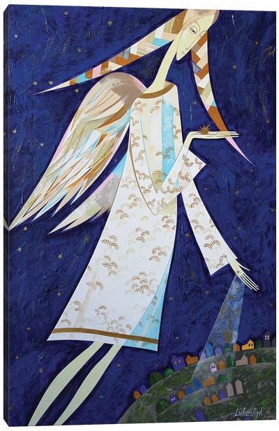 Angels For Us Canvas Art Print - Neli Lukashyk