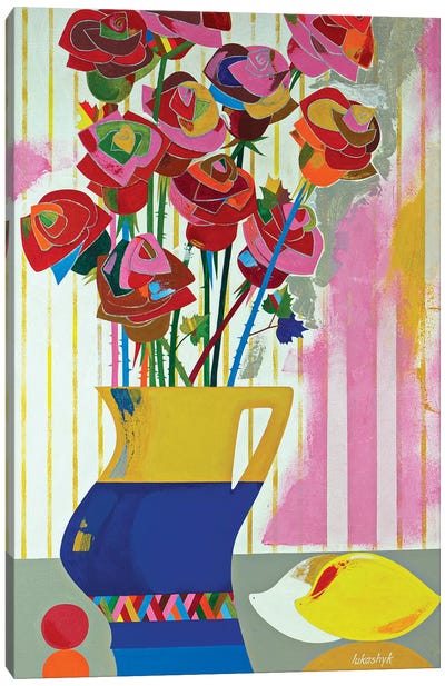Brazilian Roses Canvas Art Print - Neli Lukashyk