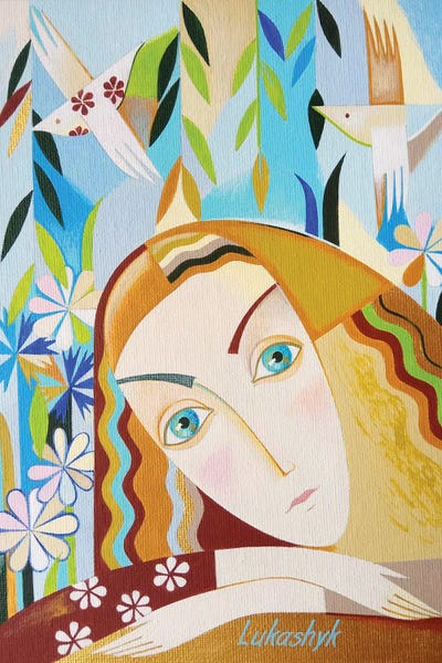 Birdsong by Neli Lukashyk canvas print