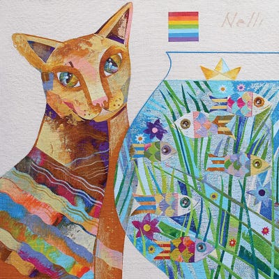 Canvas Print: Two Worlds by Neli Lukashyk - thumbnail