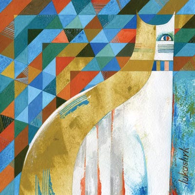 In The Stained Glass Window by Neli Lukashyk canvas print