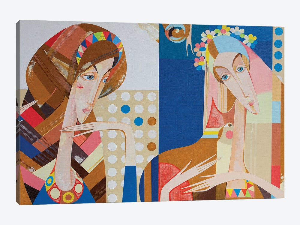Sisters by Neli Lukashyk 1-piece Art Print