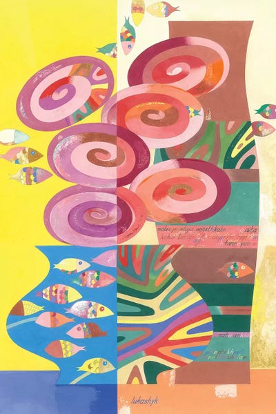 Still Life With Fish by Neli Lukashyk canvas print