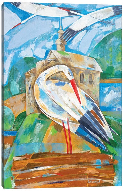 Storks Canvas Art Print - Neli Lukashyk