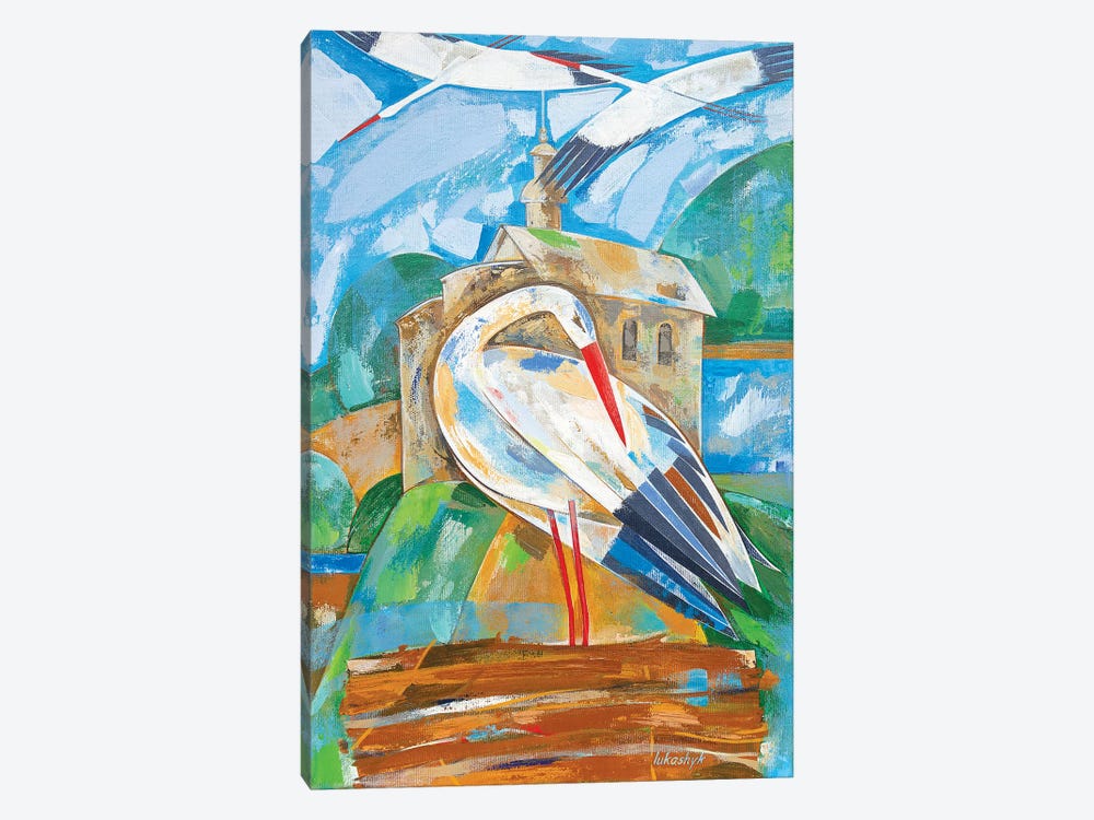 Storks by Neli Lukashyk 1-piece Canvas Art