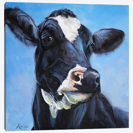 Holstein Cow Canvas Print #LKV104} by Lindsay Kivi Canvas Artwork