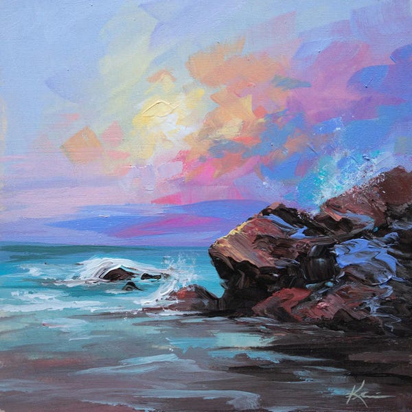 Contemporary Coastal: Cotton Candy Coast by Lindsay Kivi